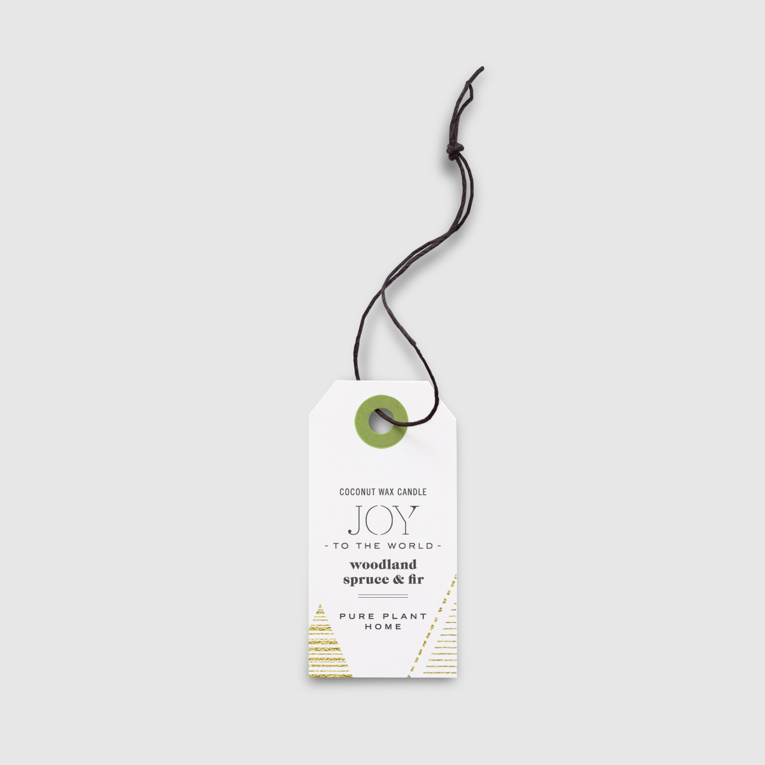 Peggy Wong Studio / hangtag design for Pure Plant Home candle packaging