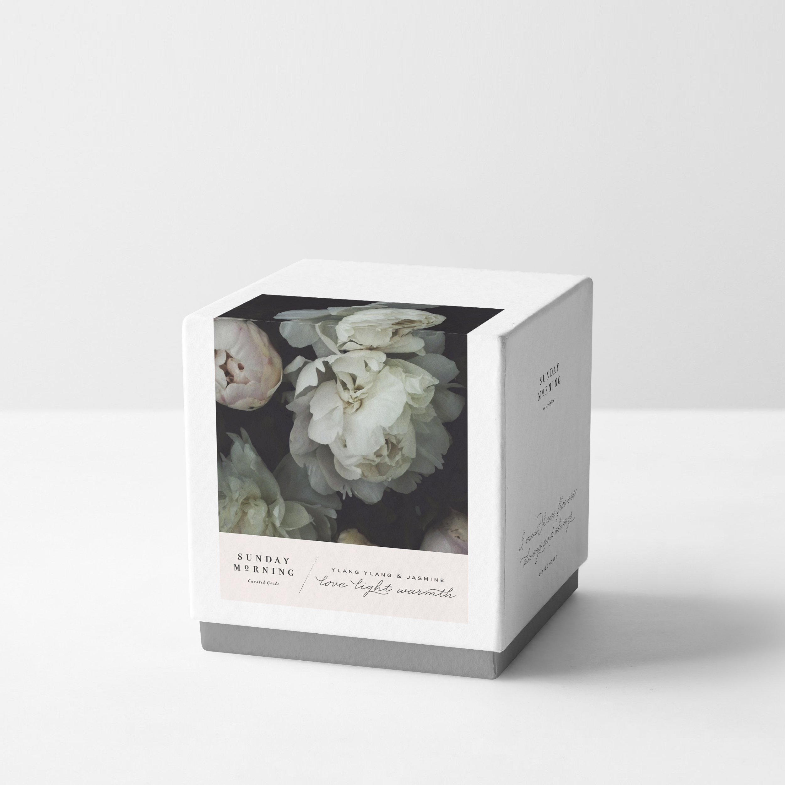 Peggy Wong Studio / candle packaging design and photography for Sunday Morning