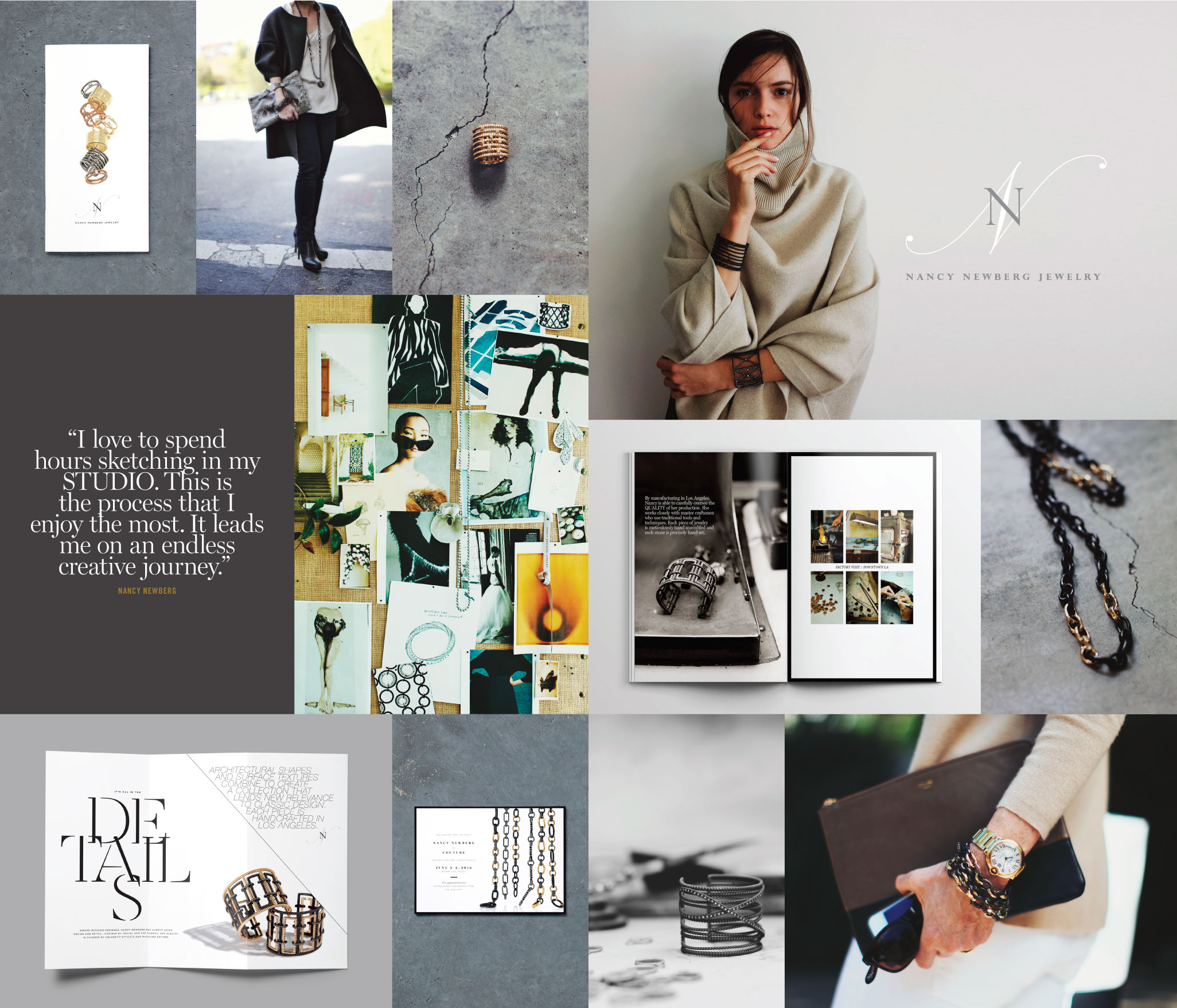 Peggy Wong Studio / branding design and photography for Nancy Newberg Jewelry