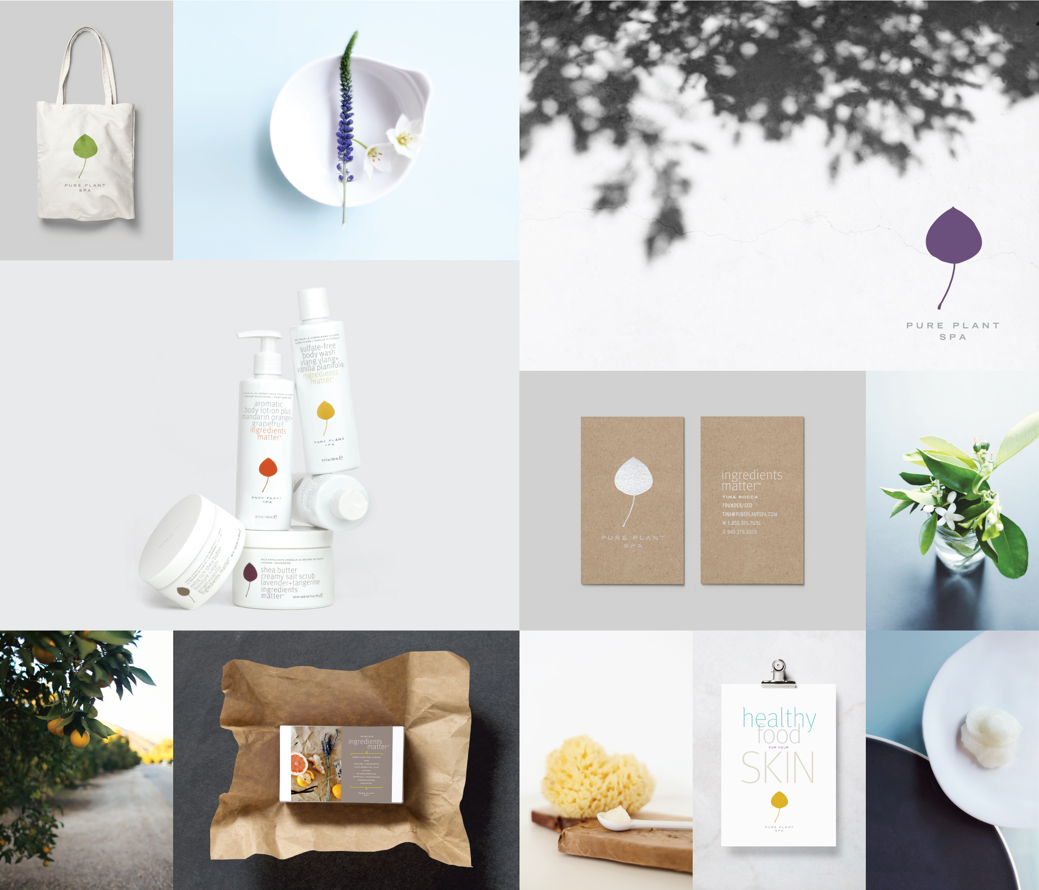 Peggy Wong Studio / branding design and photography for Pure Plant Spa