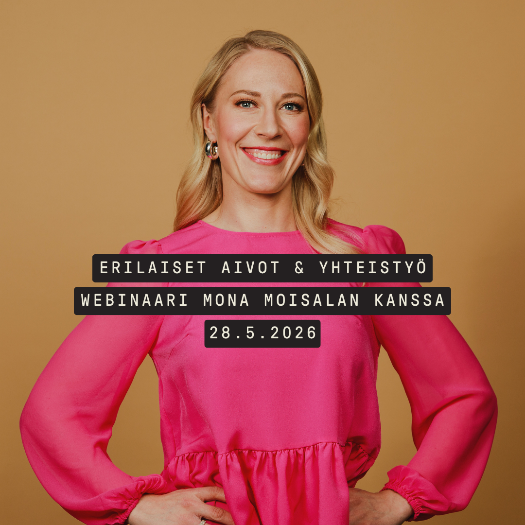 Uusin webinaarini: Erilaiset aivot ja yhteistyö 