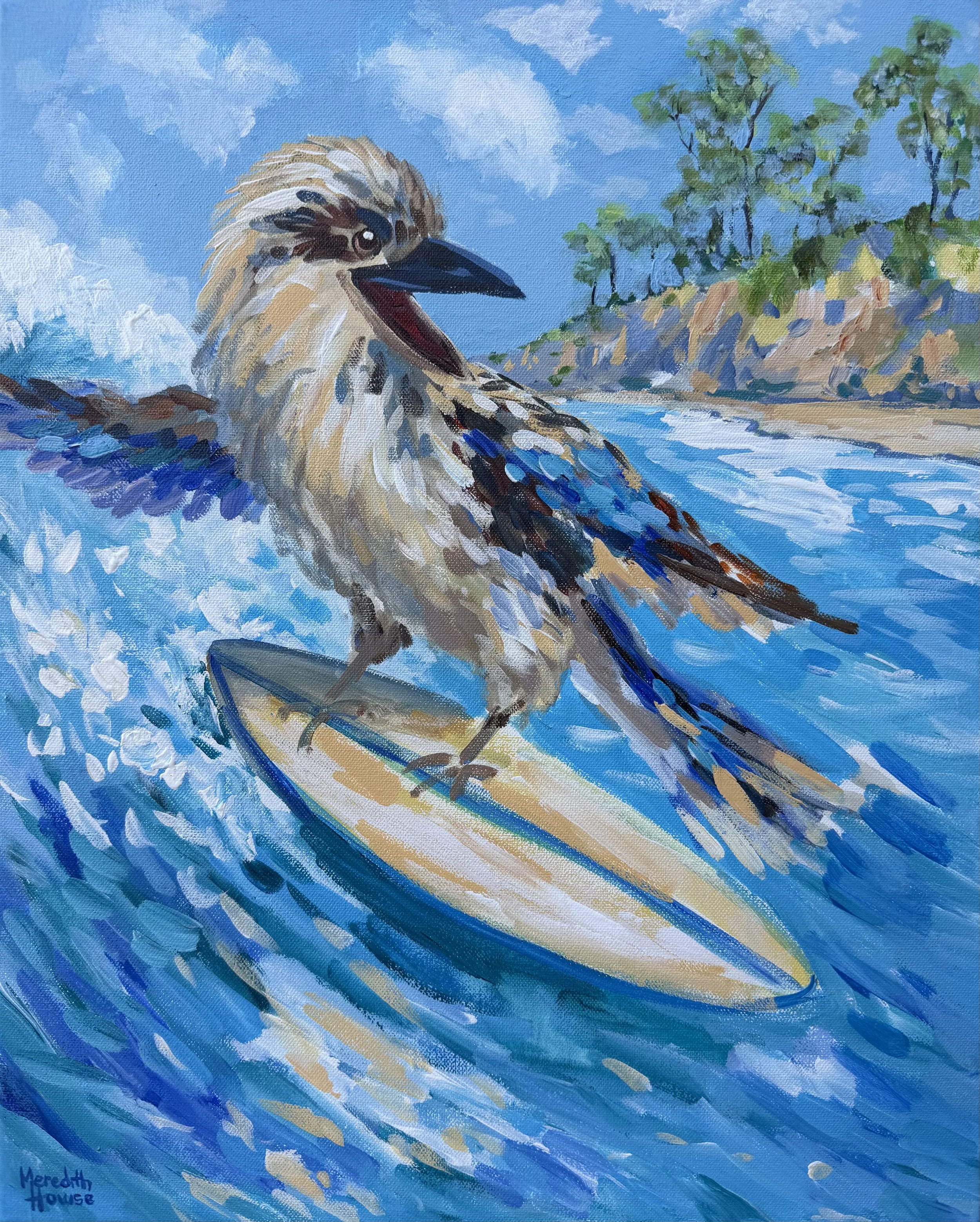 Surfing Kookaburra