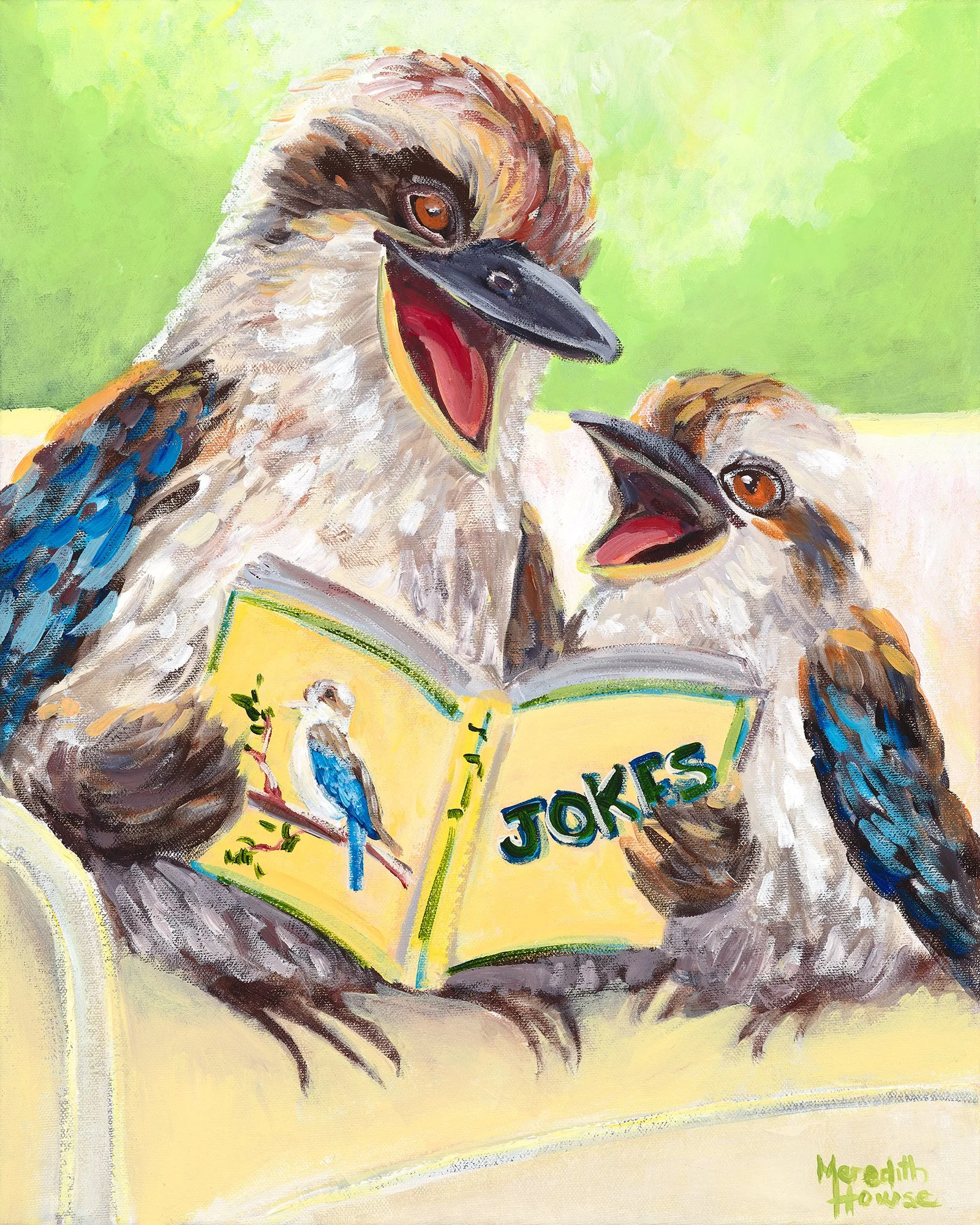 Kookaburra Birds Laugh - Original painting
