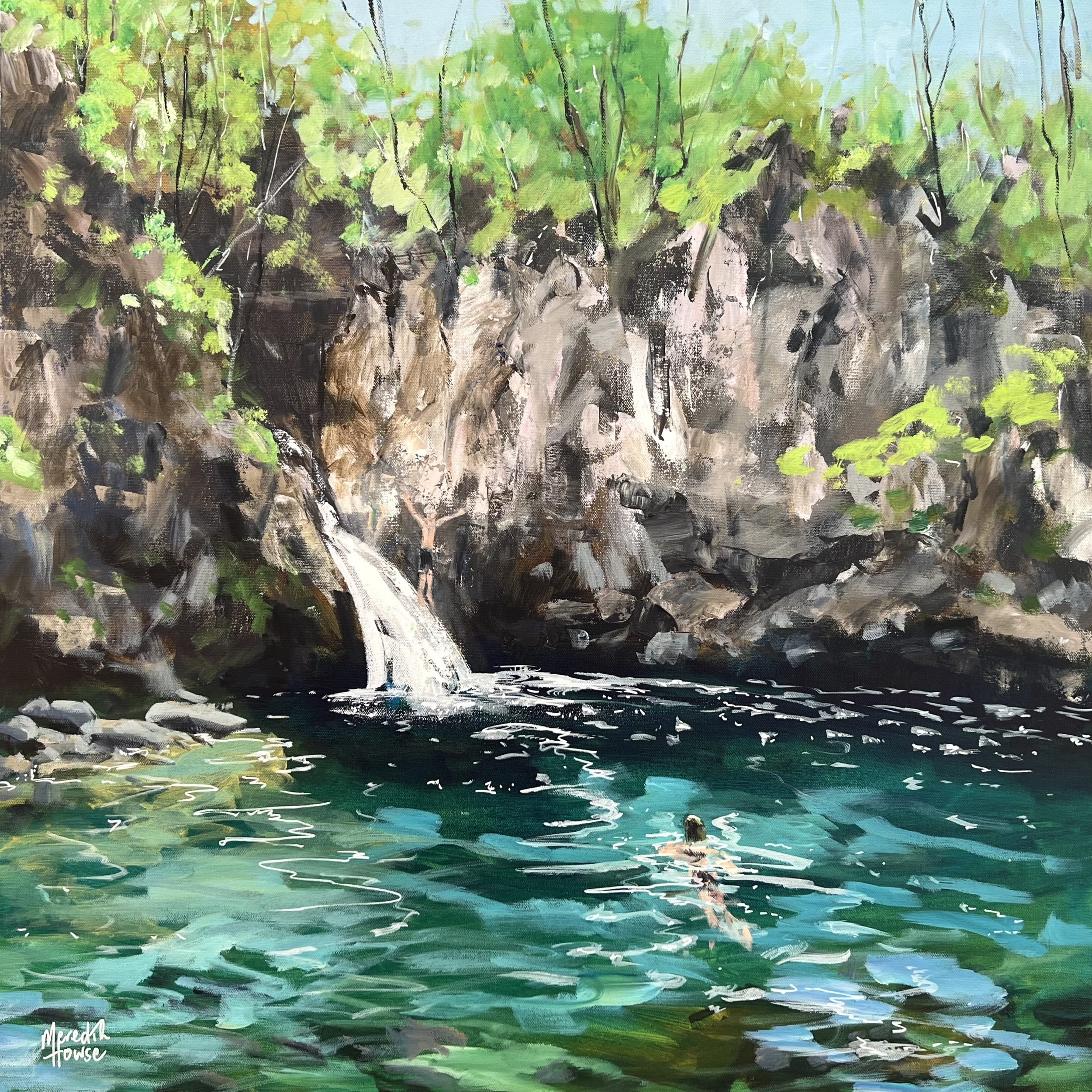 Swimming at Blue Eye