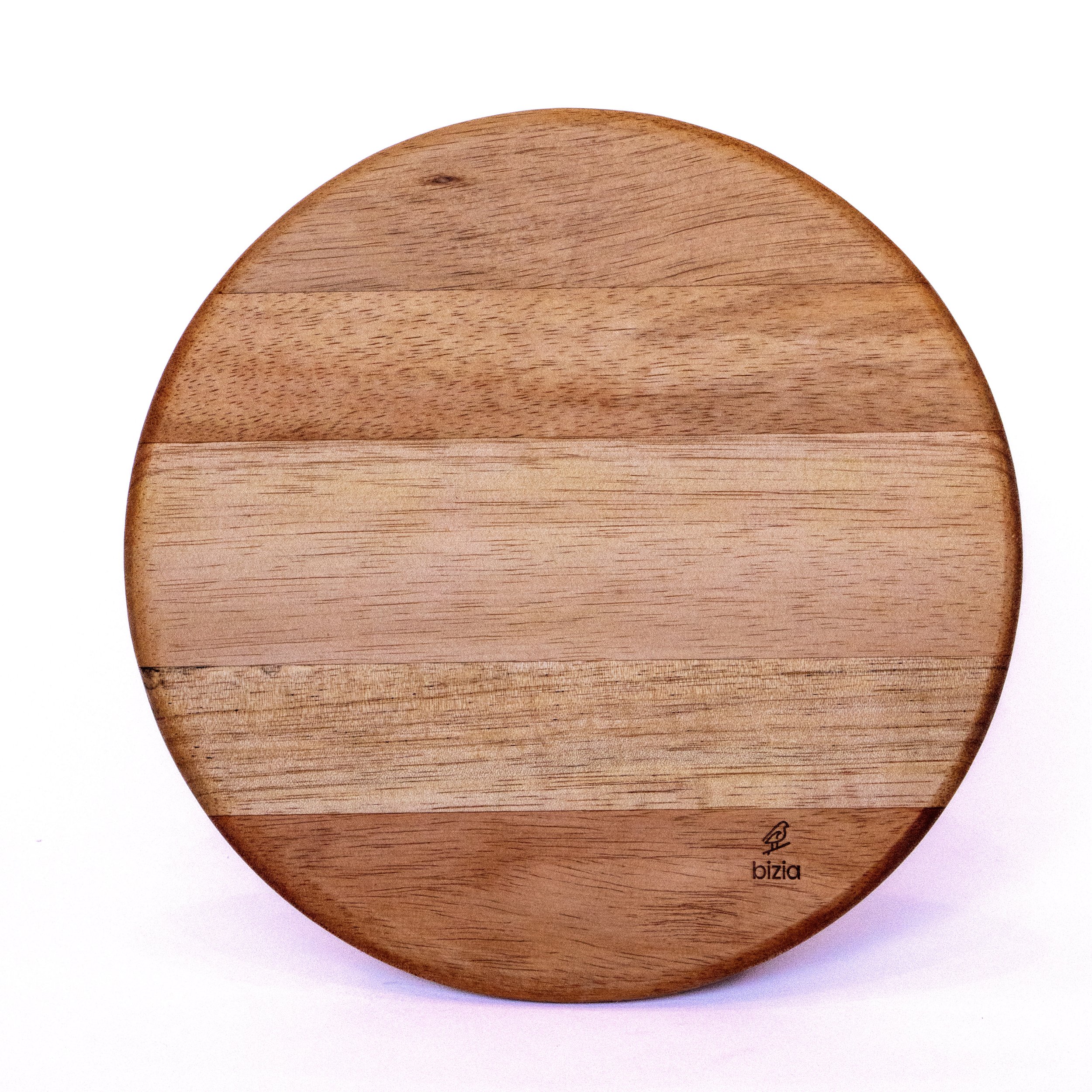 Round Salvaged Wood Serving Platter