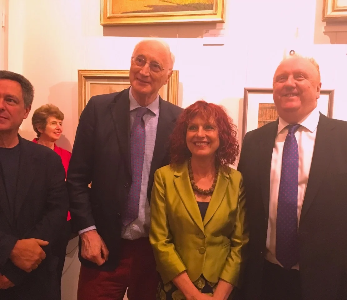 Rosie at the Stanley Spencer Gallery Cookham, receiving her award on 19 May 2017. From l-r Spencer’s grandson John, Lady Young, Sir George Young, Rosie Jackson, Hugh Cawthorne, whose family kindly donated the prize. 