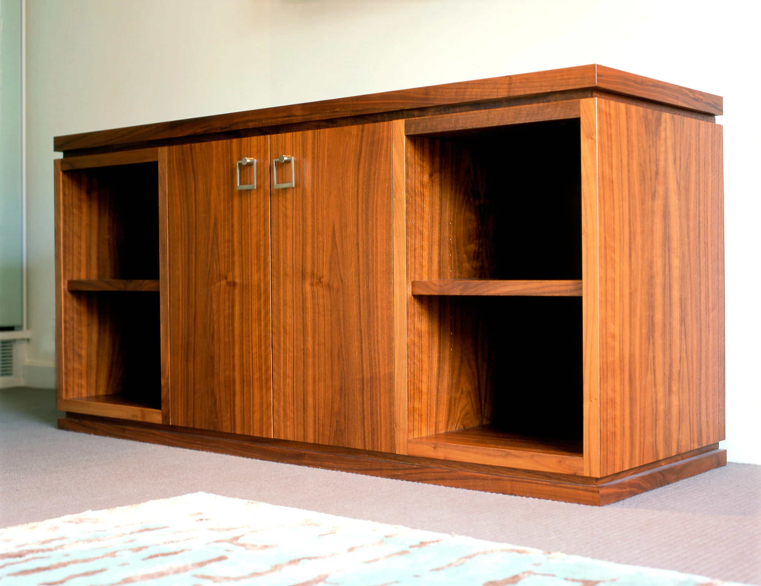 Walnut side cabinet