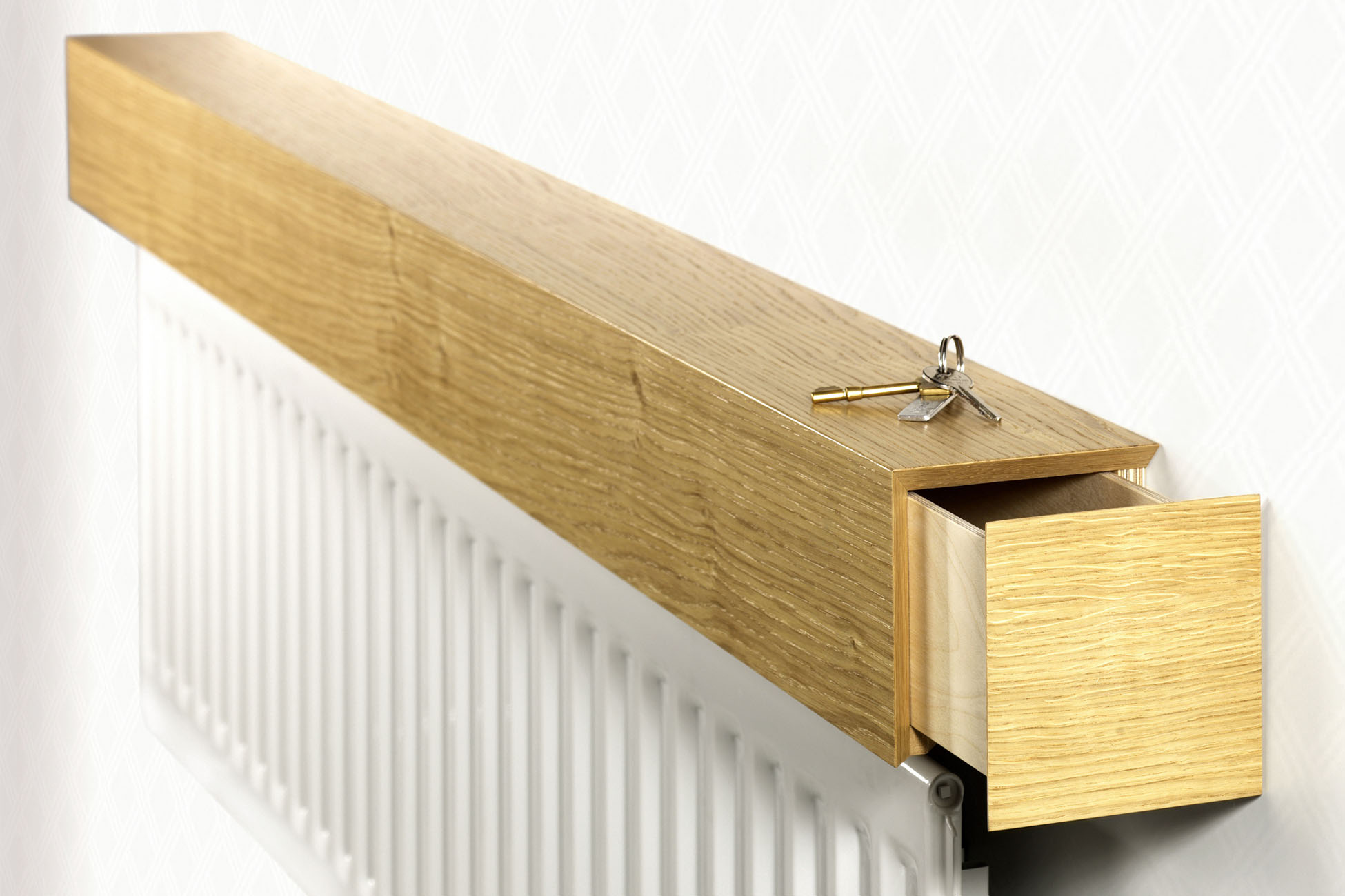 Solid oak with drawers at both ends—openPrice on request.