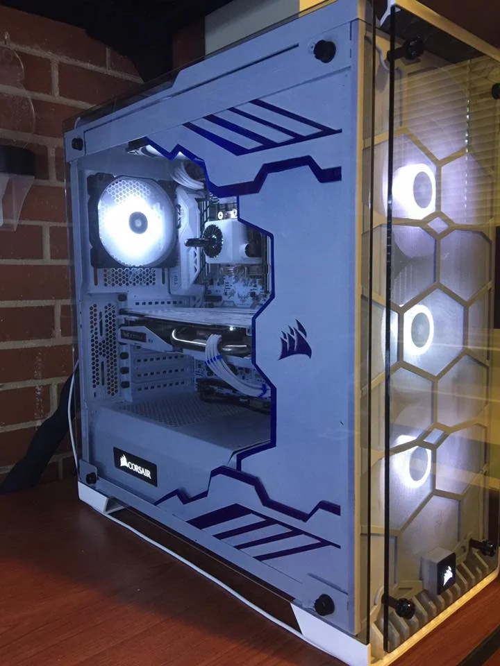 Completed Glacier Custom Gaming Computer