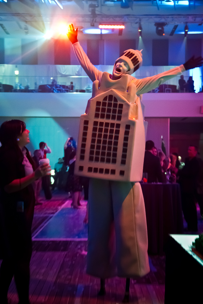 LaVeque Tower Stilt Costume