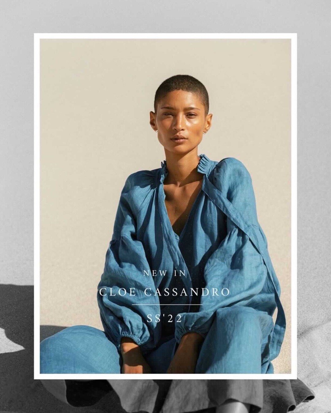 A few words for Spring '22 @cloecassandro 💫 Swipe left to read &amp; head over to her Instagram to view the collection. 
It's a joy to work with you Cloe🌟 xx