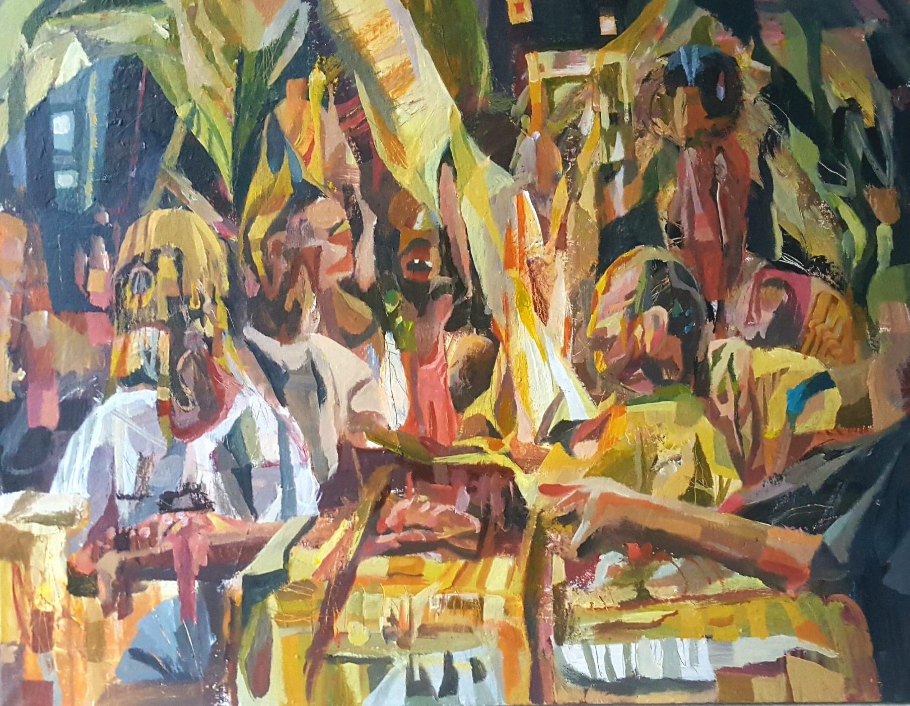 SOLD “Not now, we’ll talk later”, 70x90cm, 2020