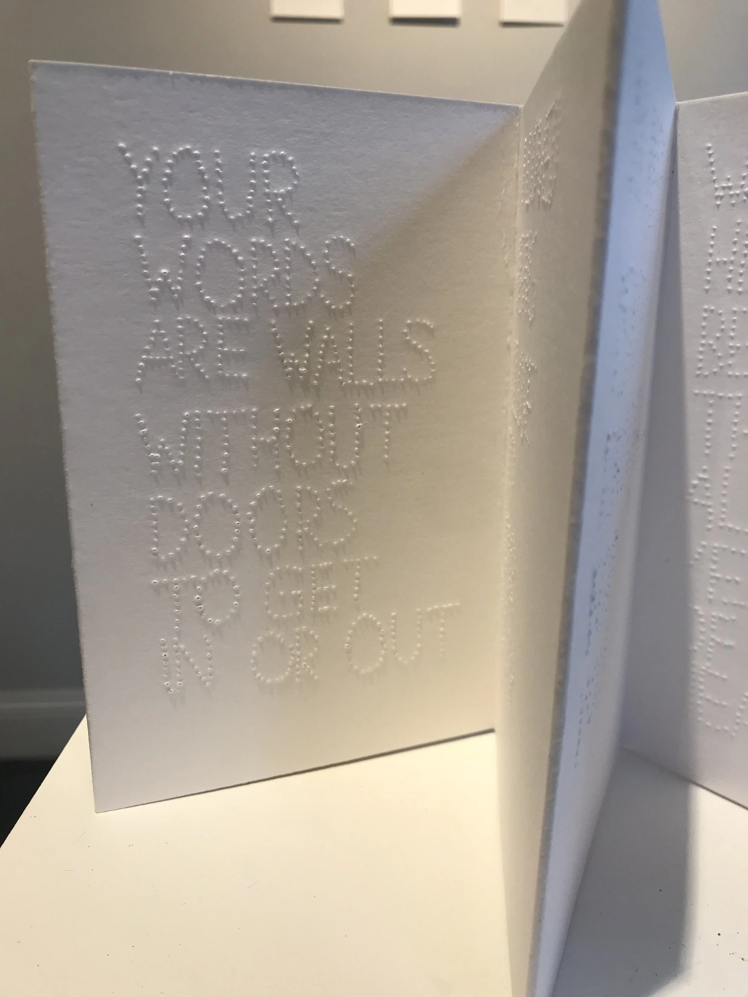   This pain is a gift and I hate you for it,   2018    Pinprick artist book (4x6 in) 