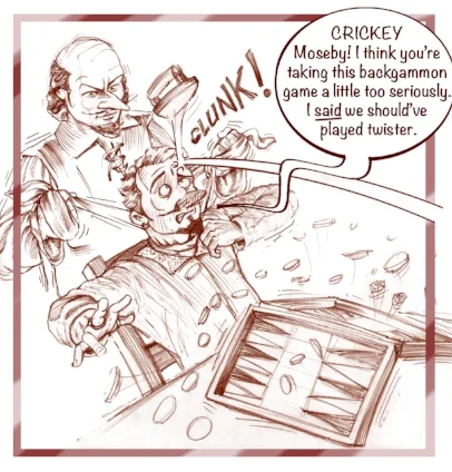 Violent... and why are there only white backgammon pieces?
