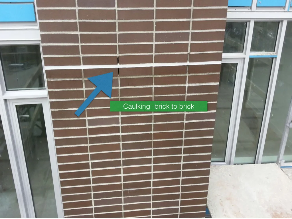Caulking- Brick to Brick, Creek Building, Apr 2017