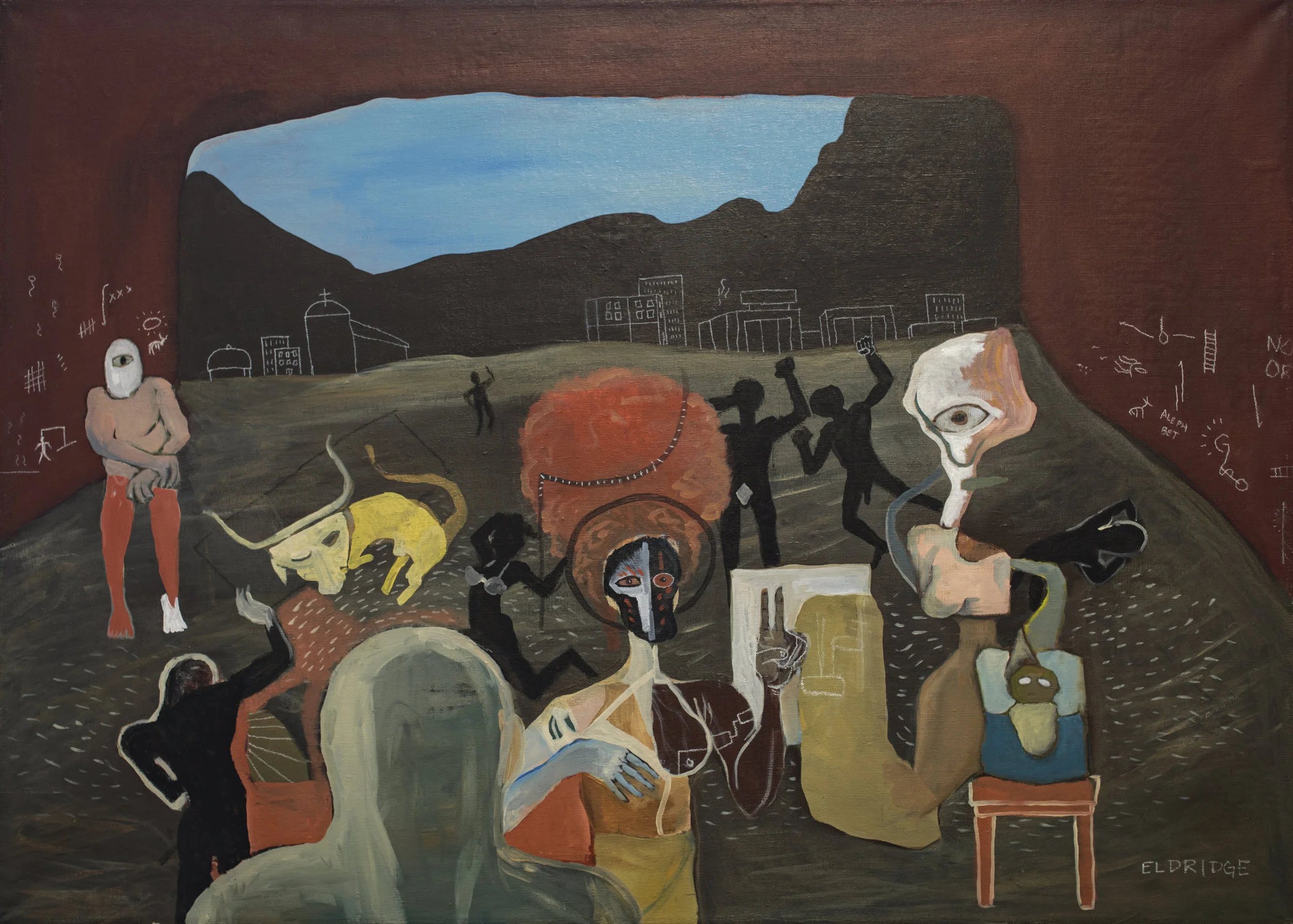 Study for "the cave" | acrylic on linen