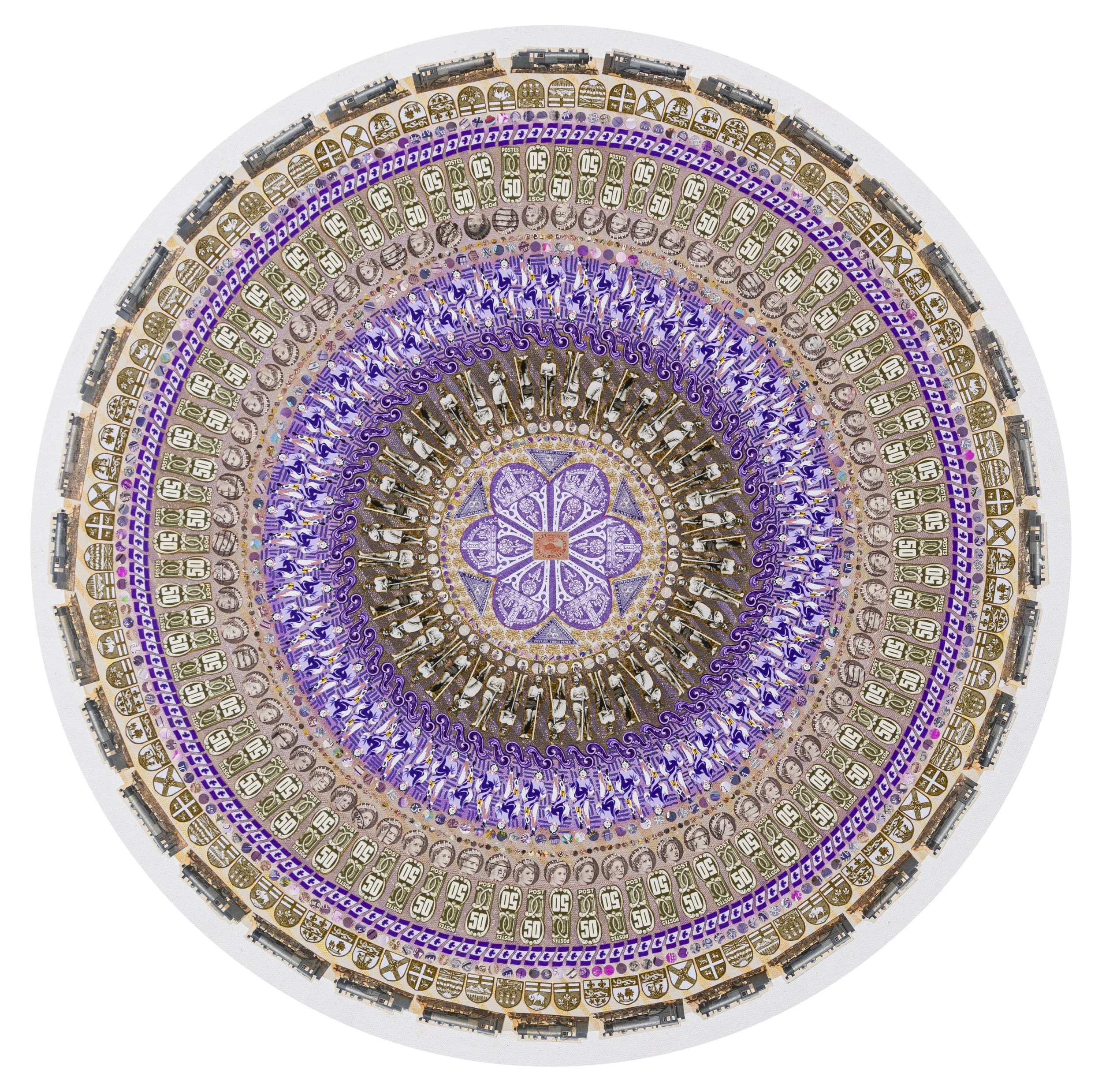 Lesley Luce - A Royal Dispatch - 24" Round