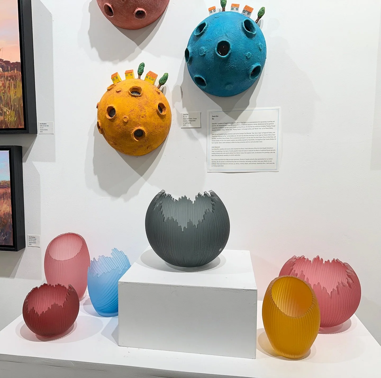 NEW✨ We are excited to welcome a new glass sculpture artist Courtney Dowman to the Blue Crow Gallery family. 

Courtney Downman is a Canadian Glass Artist, Instructor, and current Artist-in-Residence at the Living Arts Centre glass studio in Mississa