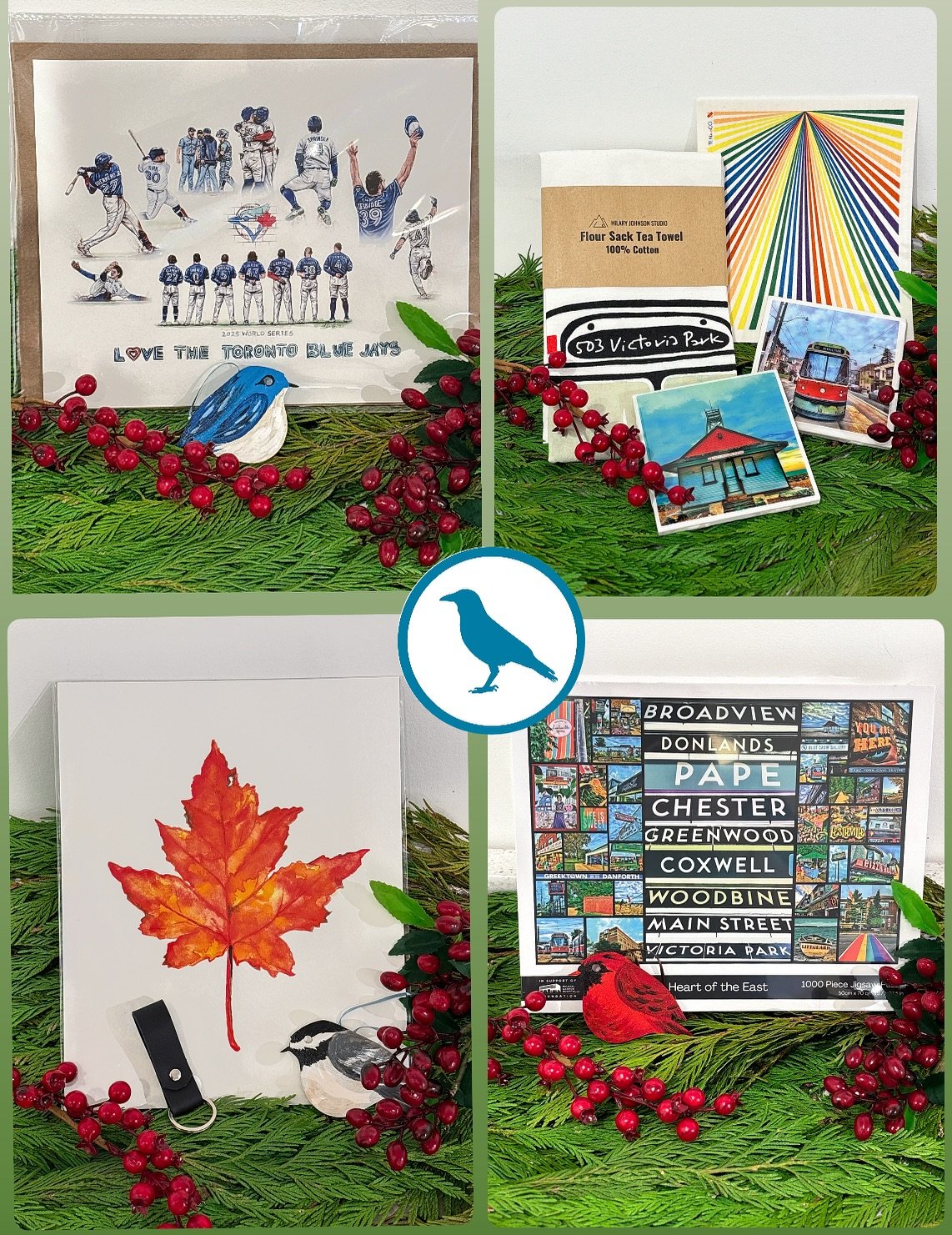 Blue crow Gallery&rsquo;s annual December Giveaways Art back! From now until Christmas you can shop at @bluecrowgallery and each time you do you will be able to enter our giveaway draw for the chance to win gift bags filled with art prizes!!! Handmad