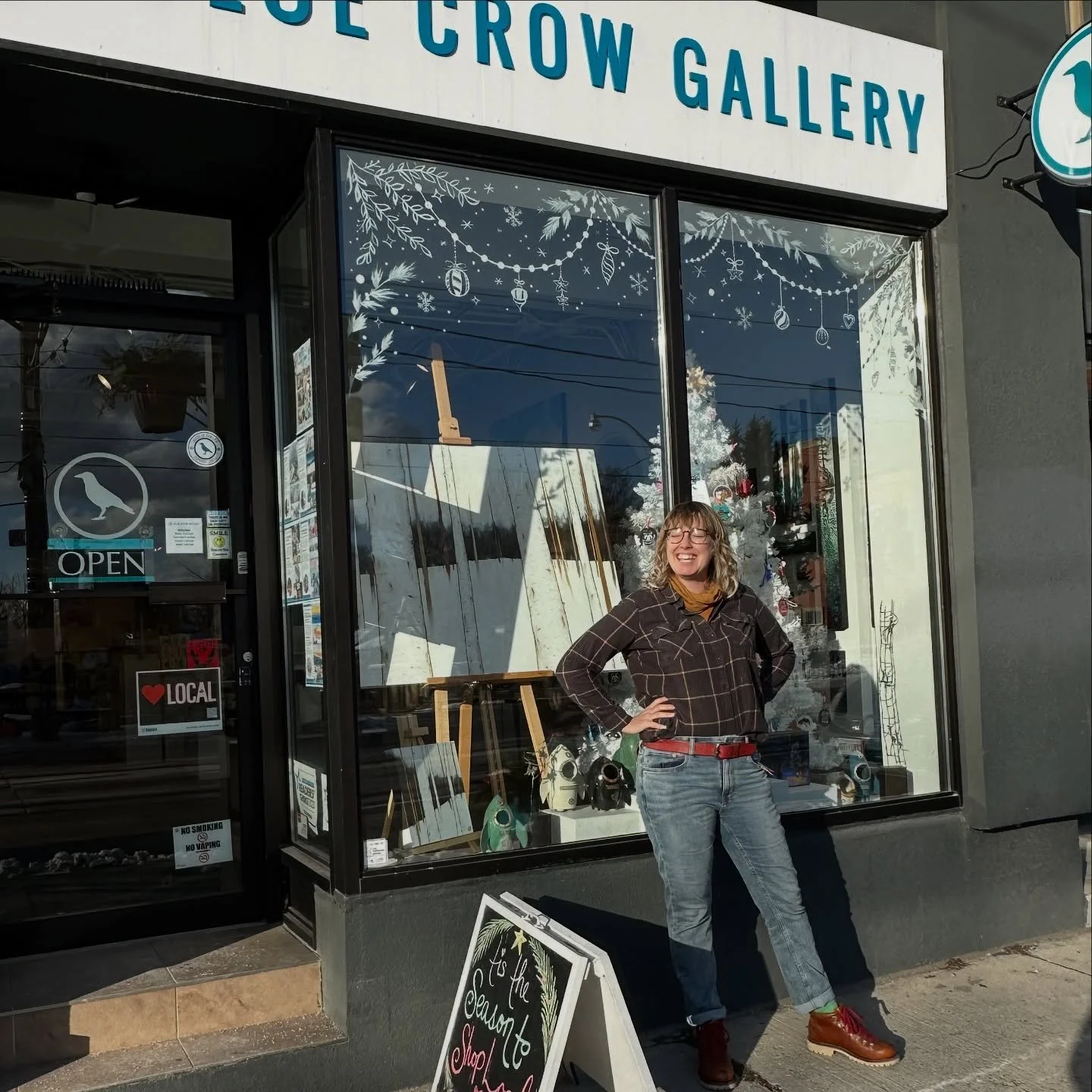 I love when Lisa Hickey drops by to deliver new work to us. It is always such a joy to see her. Be sure to drop by soon to check out all the new work that we have in ! Lots of beautiful new pieces just in time for the holidays.