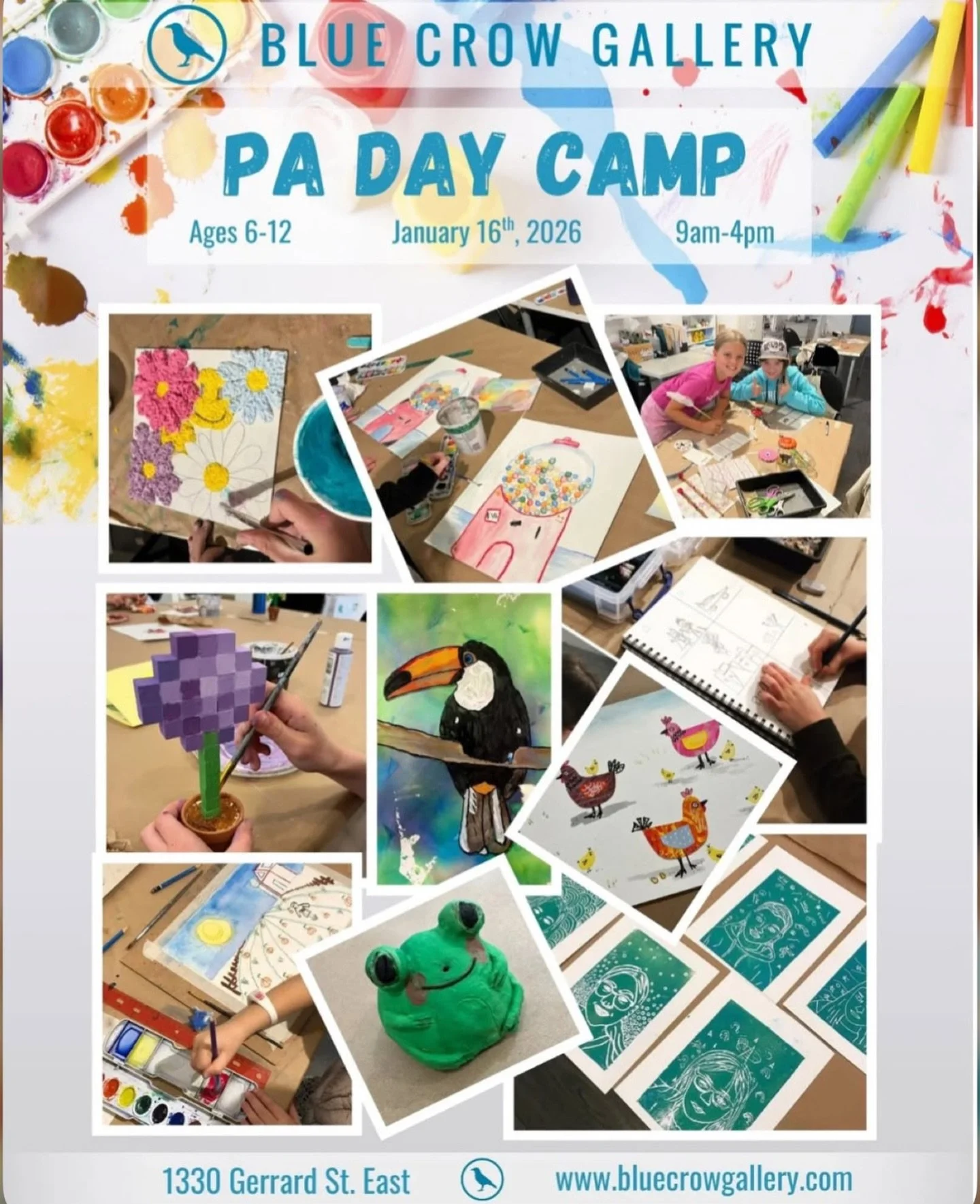 ⛄️ Book Now!! PA Day Art Camp is January 16th
9am - 4pm come join us for a fun filled day of art and games. Register now on our website and spots are limited and you won&rsquo;t want to miss out.

Link in Bio 💙
.
.
.
#artcamp #torontokids #torontoea