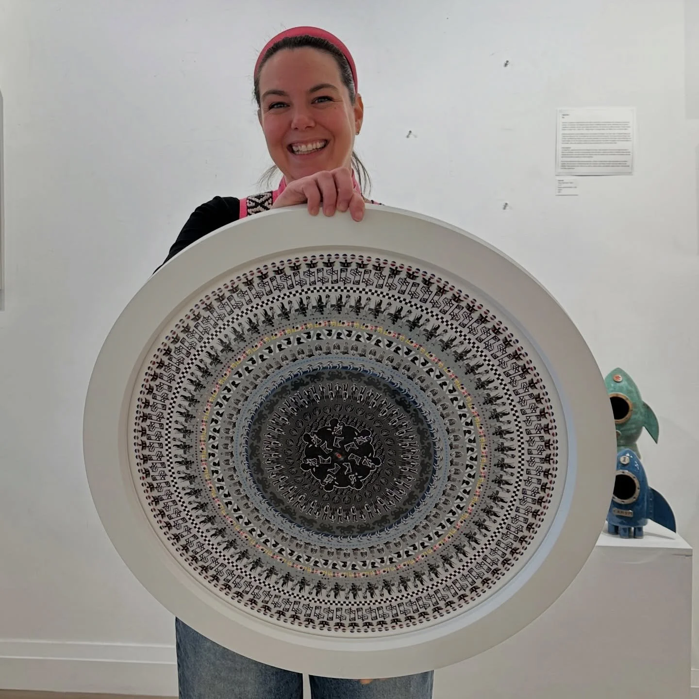 NEW✨We had the lovely Lesley Luce come to the Gallery to deliver us new work yesterday. We are rehanging the gallery this week so drop by and check out all the new work that we have up on the wall. 

This is such a fun piece celebrating Canadian musi