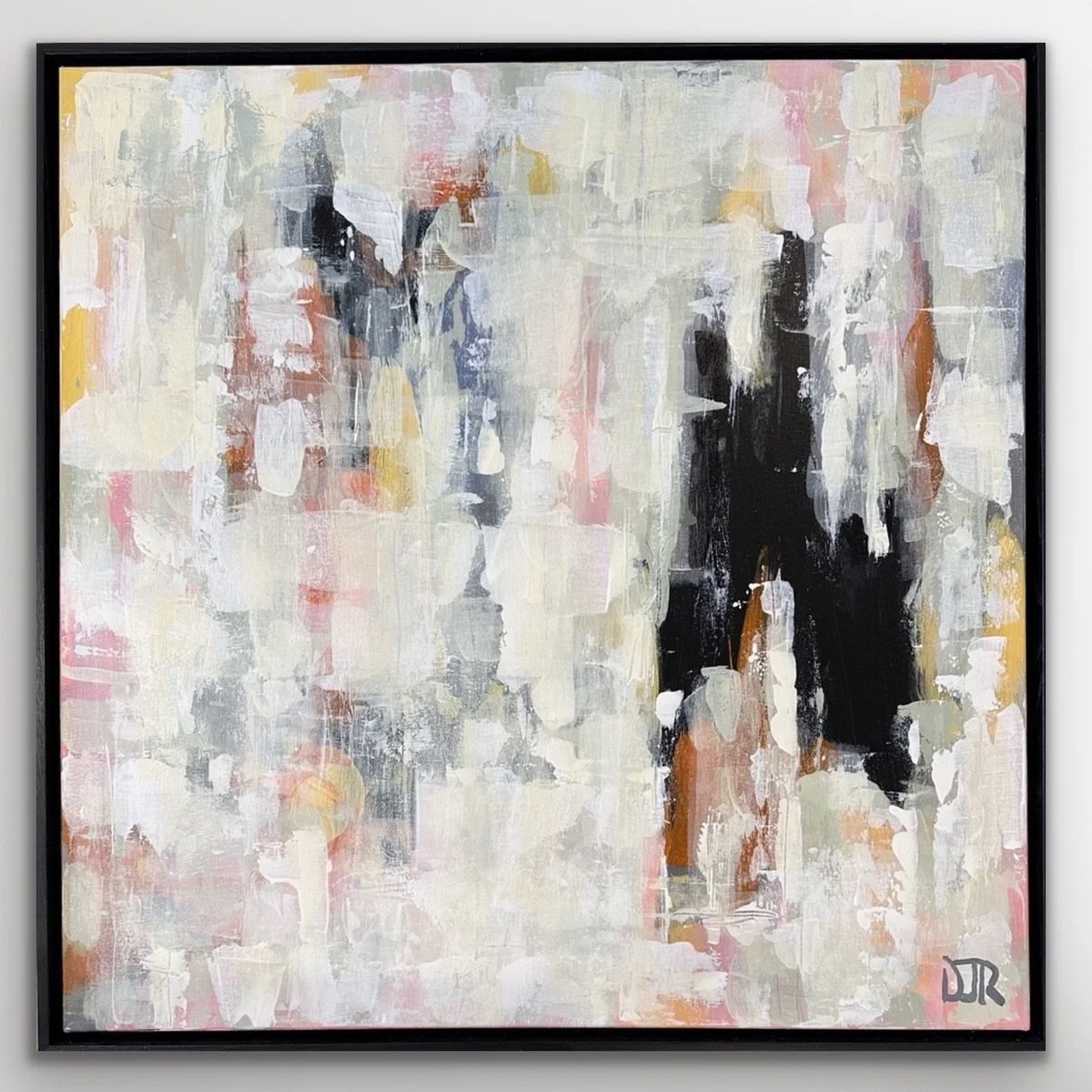 NEW✨ We are loving this abstract painting by Doug Robinson. The soft palette mixed with the darker shadowed figures creates a beautiful balance in this work. If you are looking for a new piece for your space this could be the piece for you. 

&ldquo;