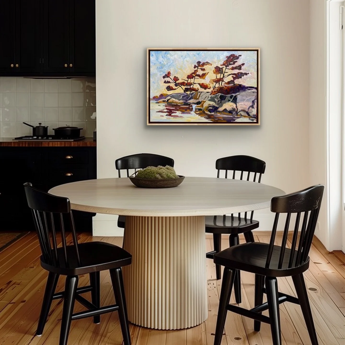 NEW✨ I can&rsquo;t get enough of the beautiful glow in this new painting by David Carmichael! It has me craving warm afternoons at the cottage. 

&ldquo;Warm Point&rdquo; 24x30&rdquo; oil on canvas $950 by @david.carmichael.studios is now available @