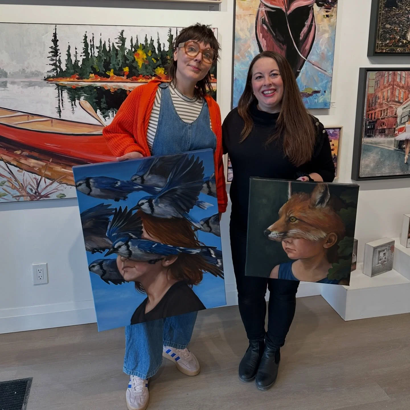 I&rsquo;m so excited to welcome Amanda Immurs to the Blue Crow Gallery ! @amandaimmurs beautiful paintings will be a lovely addition to our gallery collection and we can&rsquo;t wait for you to drop by soon to check them out.

These pieces and more a