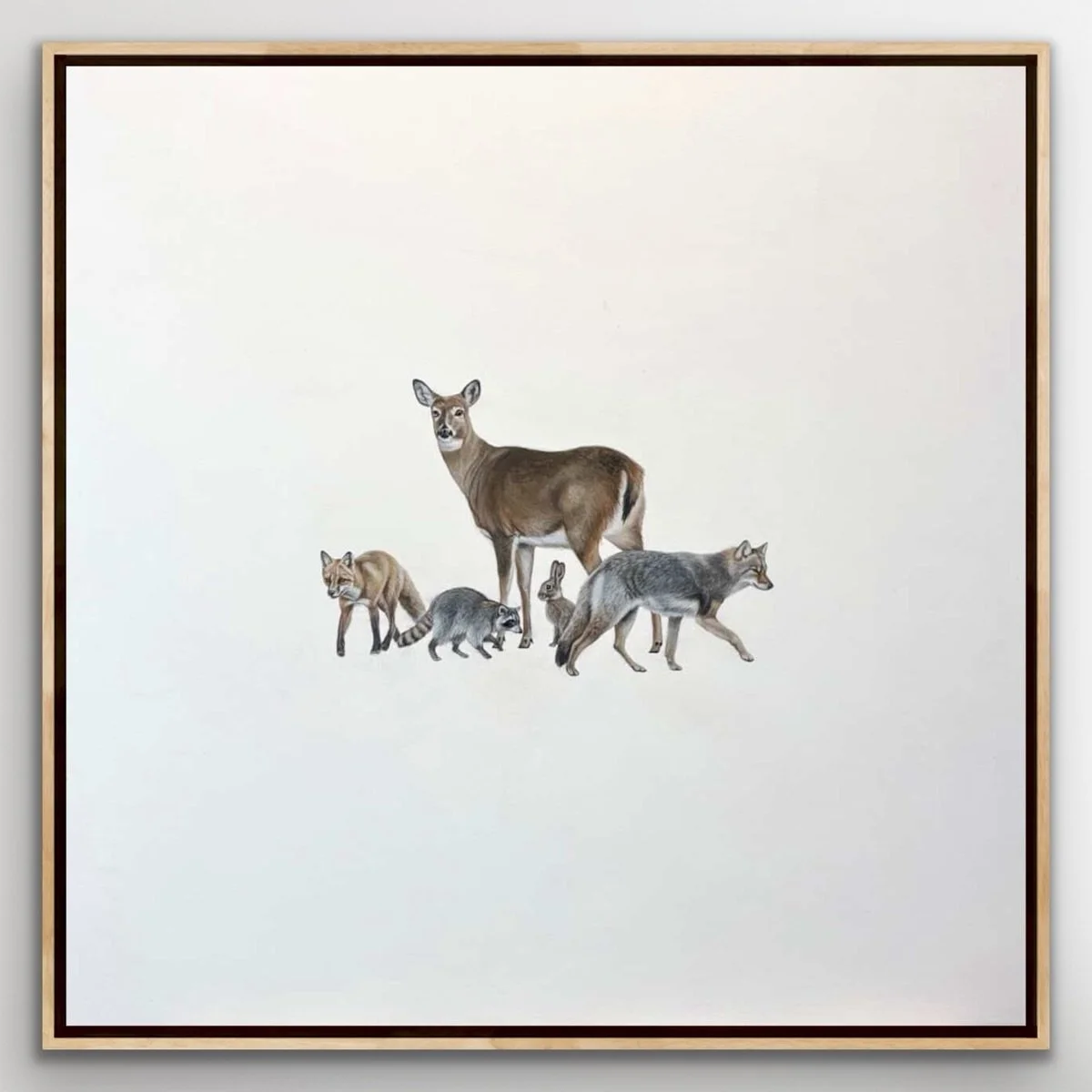 NEW✨ I was so excited when this new Heather Cook painting came in the other day!! It is so fabulous! The details in each animal is just wonderful. 

&ldquo;Life in the City&rdquo; 24x24&rdquo; acrylic on wood panel, framed $950 by @heathercookart is 