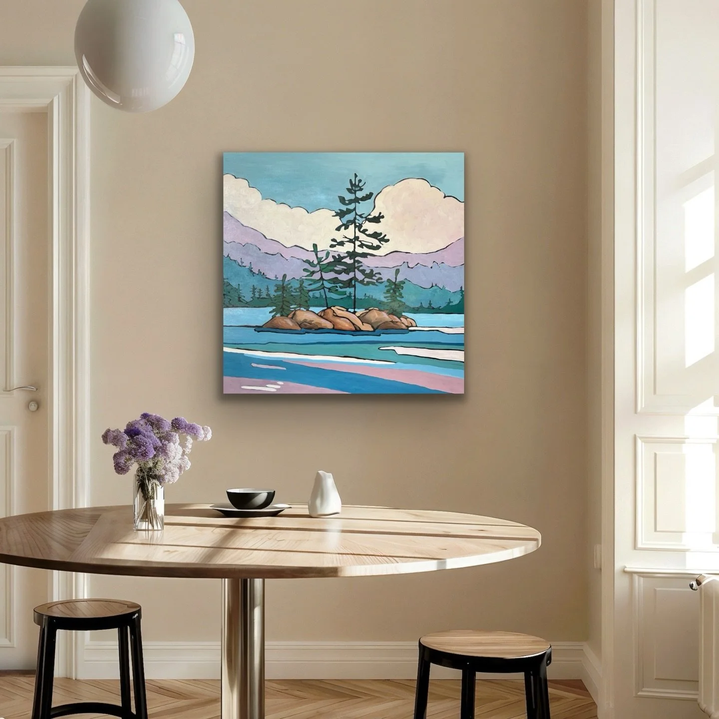 Craving the warmth of spring and summer. Can&rsquo;t wait for cottage days and sitting lakeside again. This beautiful painting by Lynda Flanagan is a great way to keep those summer vibes around all year long. 

&ldquo;Keeper of the Joy&rdquo; 36x36&r