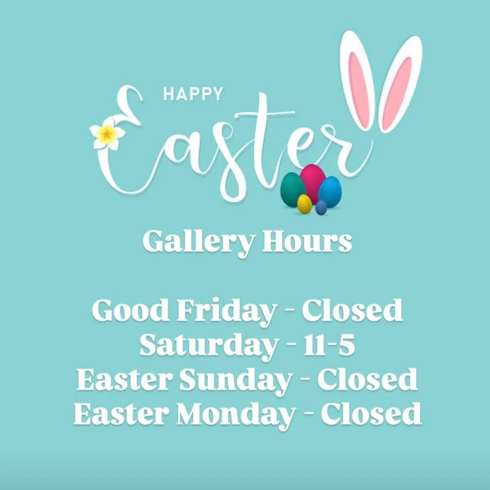 Blue Crow Gallery will be Closed Friday, Sunday and Monday for the Easter long weekend. We will be open on Saturday if you wish to pop by. We have lots of beautiful work in right now so come visit! 11-5