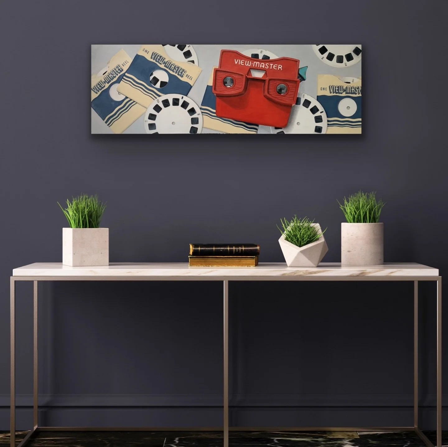 NEW✨ We can&rsquo;t get enough of this amazing new painting by Erin Wheatley! Filled with childhood nostalgia this piece brings back so many fun memories. 

&ldquo;Portal to Wonder&rdquo; 12x36&rdquo; oil on birch panel $1300 by @erin_wheatley_art is