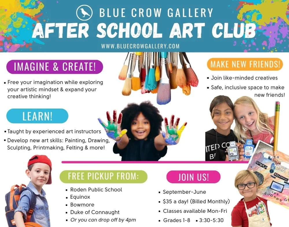 🎨Registration is now open for our 2026-27 After School Art Club! Spaces are limited so be sure to book your spot soon. If you hope to have your child join our program next year. Grades 1-8 . This program offers a fabulous curriculum, teaching your c