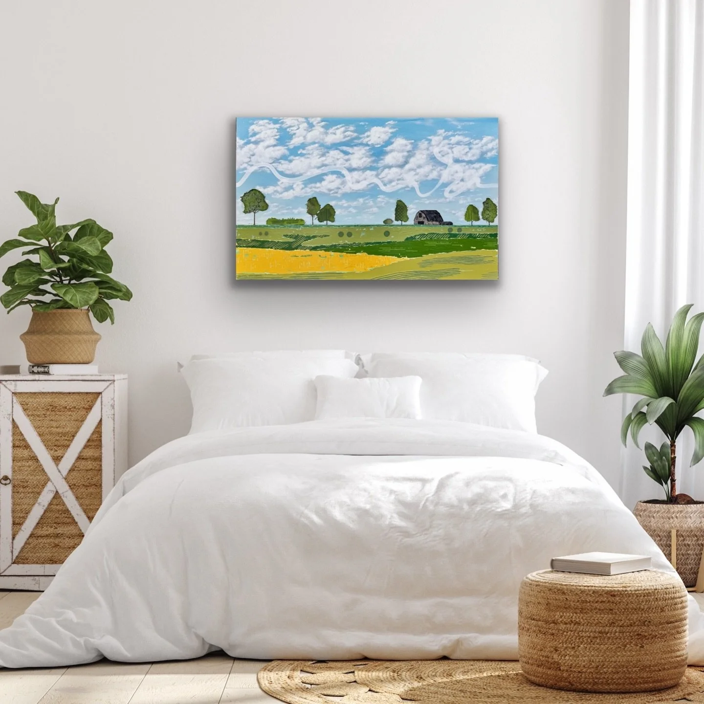Nothing beats the feeling of driving the open road, escaping the city and heading through the countryside.  We can&rsquo;t get enough of these beautiful mixed media paintings by Lisa Stead! These whimsical landscapes could be a fantastic addition to 