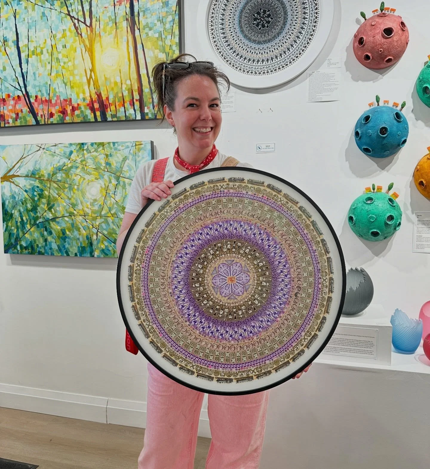 It is always a fun day when the lovely Lesley Luce drops by! Even more exciting when she brings us new pieces!! This new piece inspired by Canadian history is so fabulous! Each of her works come with a book that explains all of the little collaged im