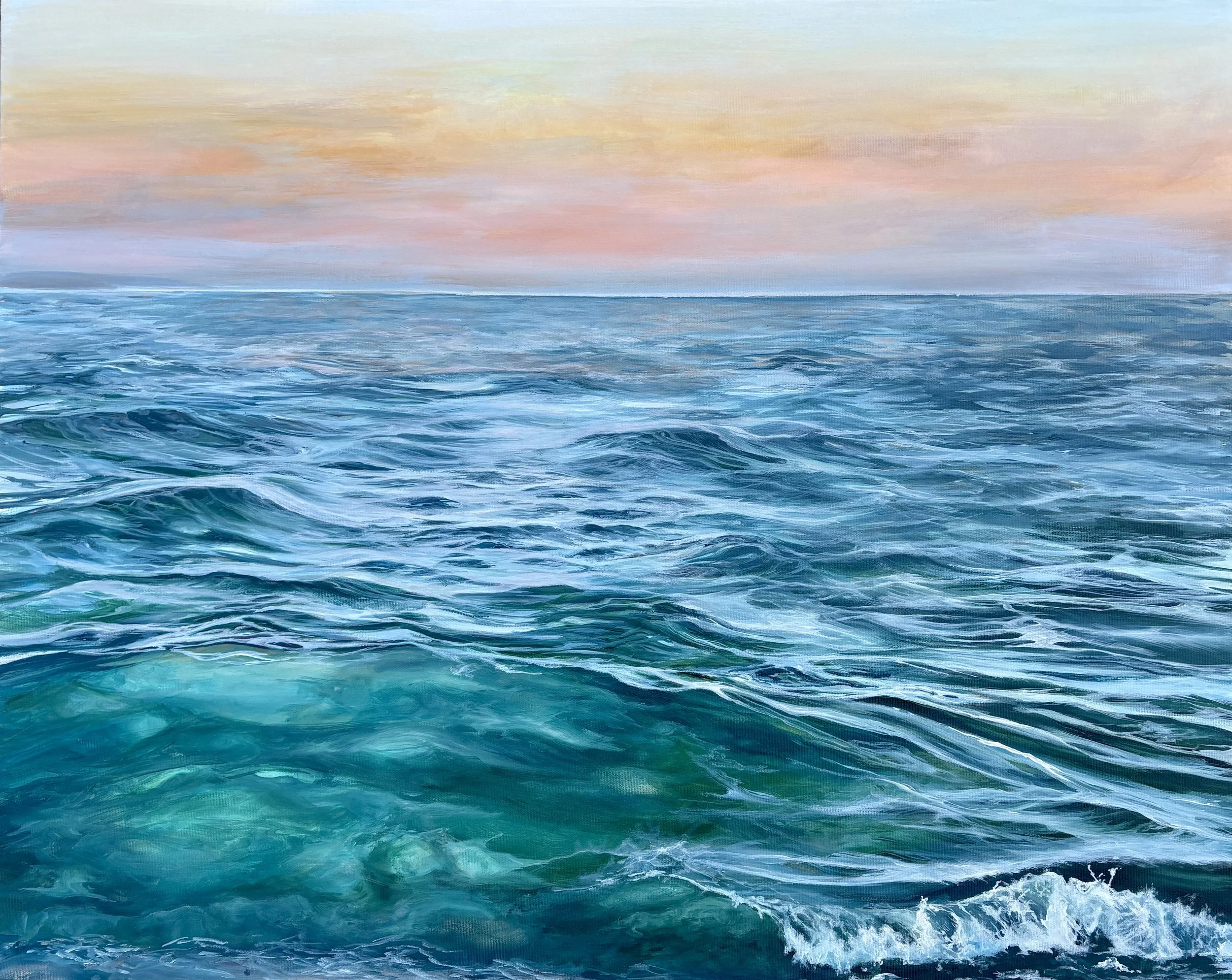 Christine Stewart - "Lagos Golden Hour" - 24x30"