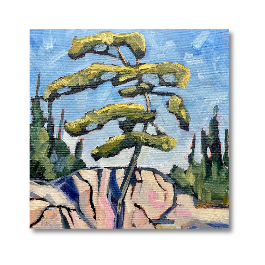 David Carmichael - Jack On The Cliff  - 12 x 12