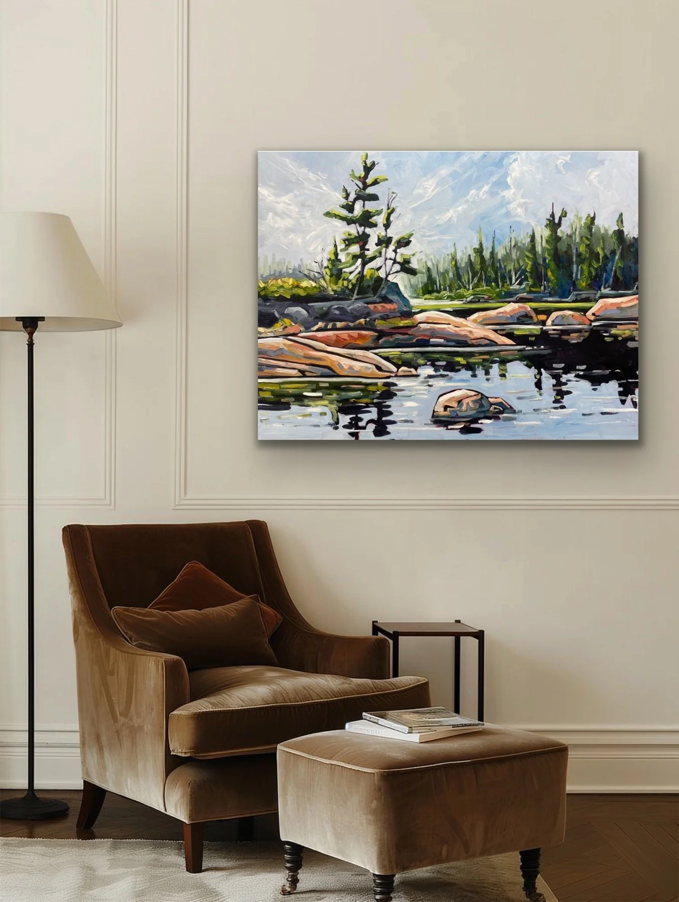 ROOMS_DavidCarmichael_French river bound 48x36_3.JPG