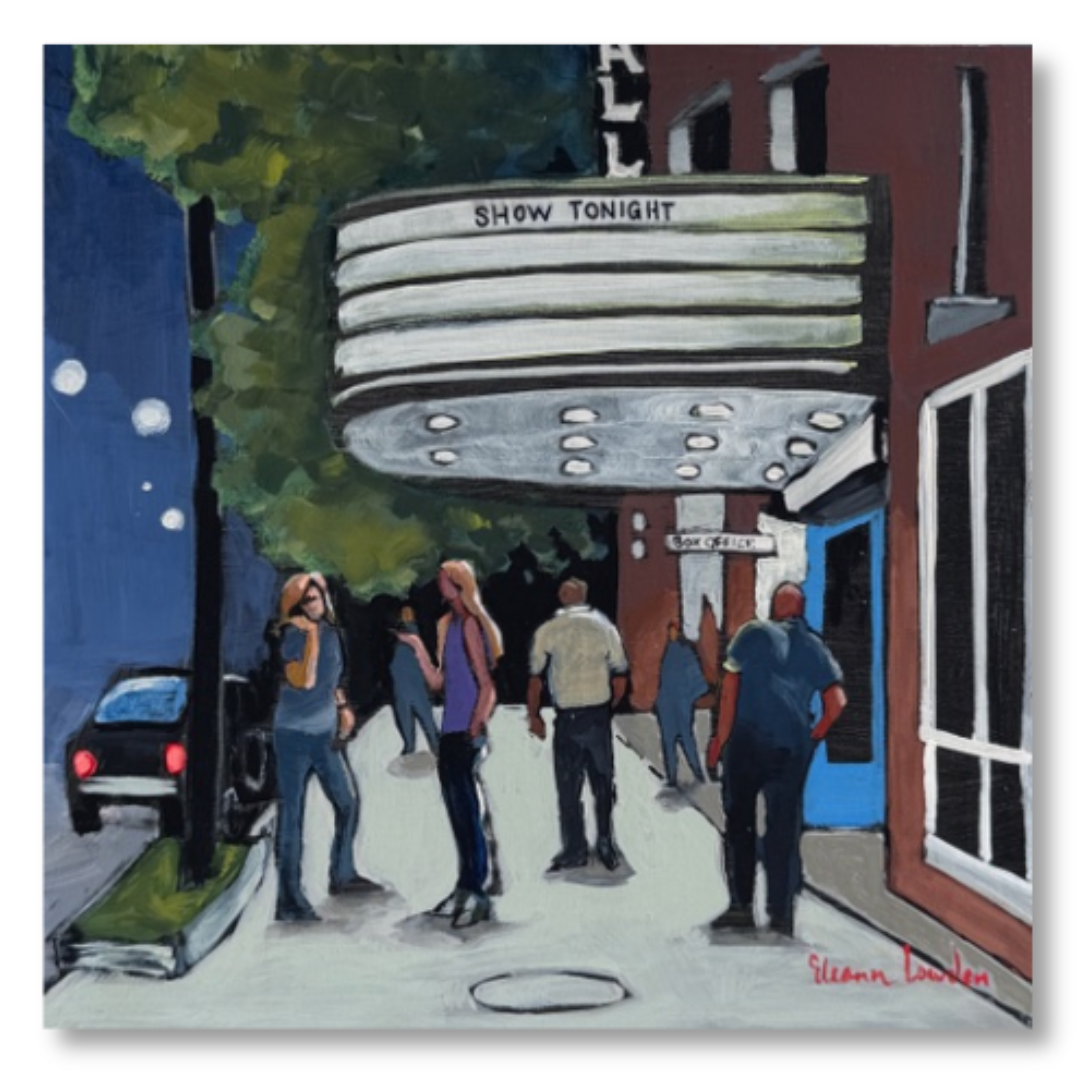 Eleanor Lowden - "Danforth Music Hall" - 12 x 12"