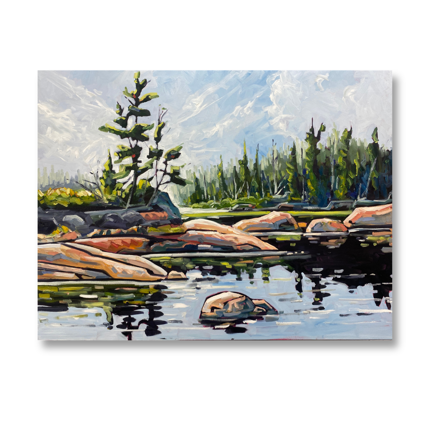 David Carmichael - French River Bound - 36 x 48