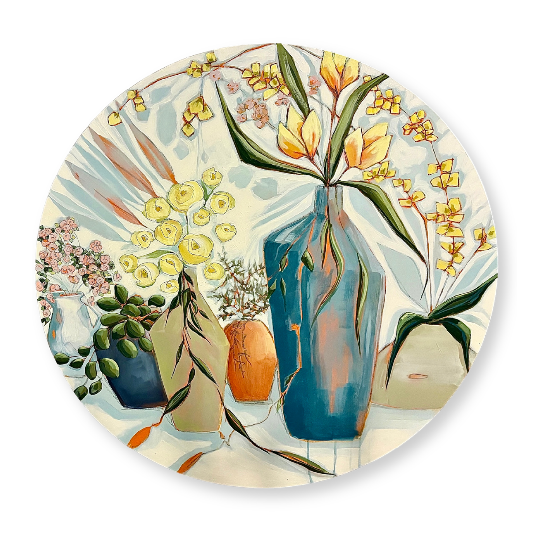 Christie Baker - A Choreography of Joyful Things - 40" x 40"