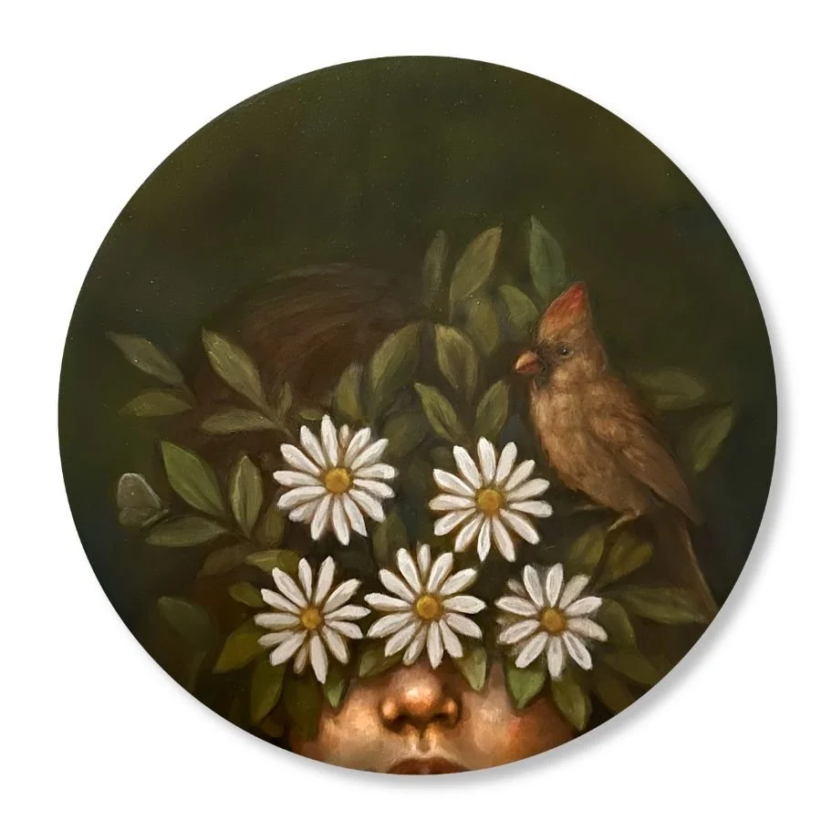 Amanda Immurs - "She Doesn't Need To Spend Time On Fantasy" - 14" Round