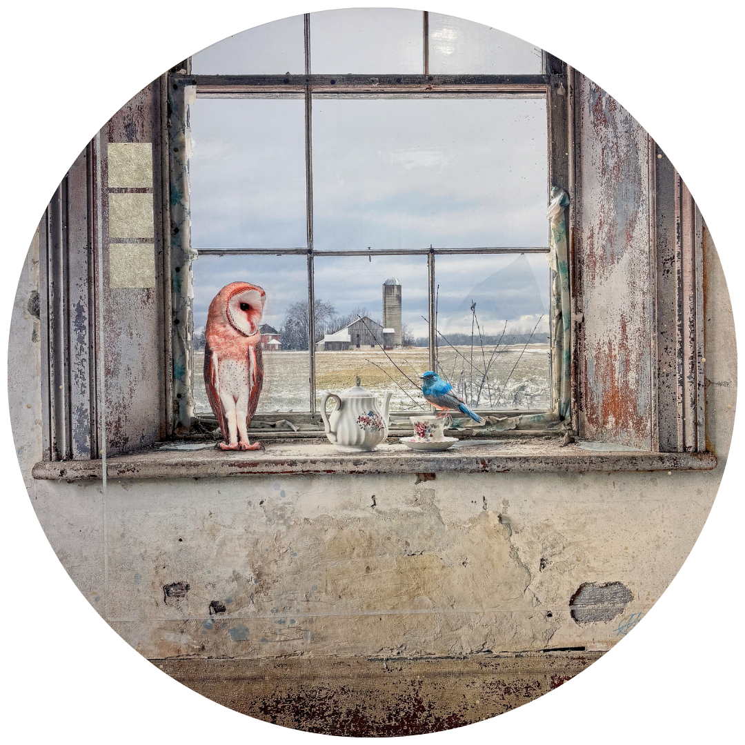 SOLD - Morgan Jones - "Window Dressing" - 32" Round