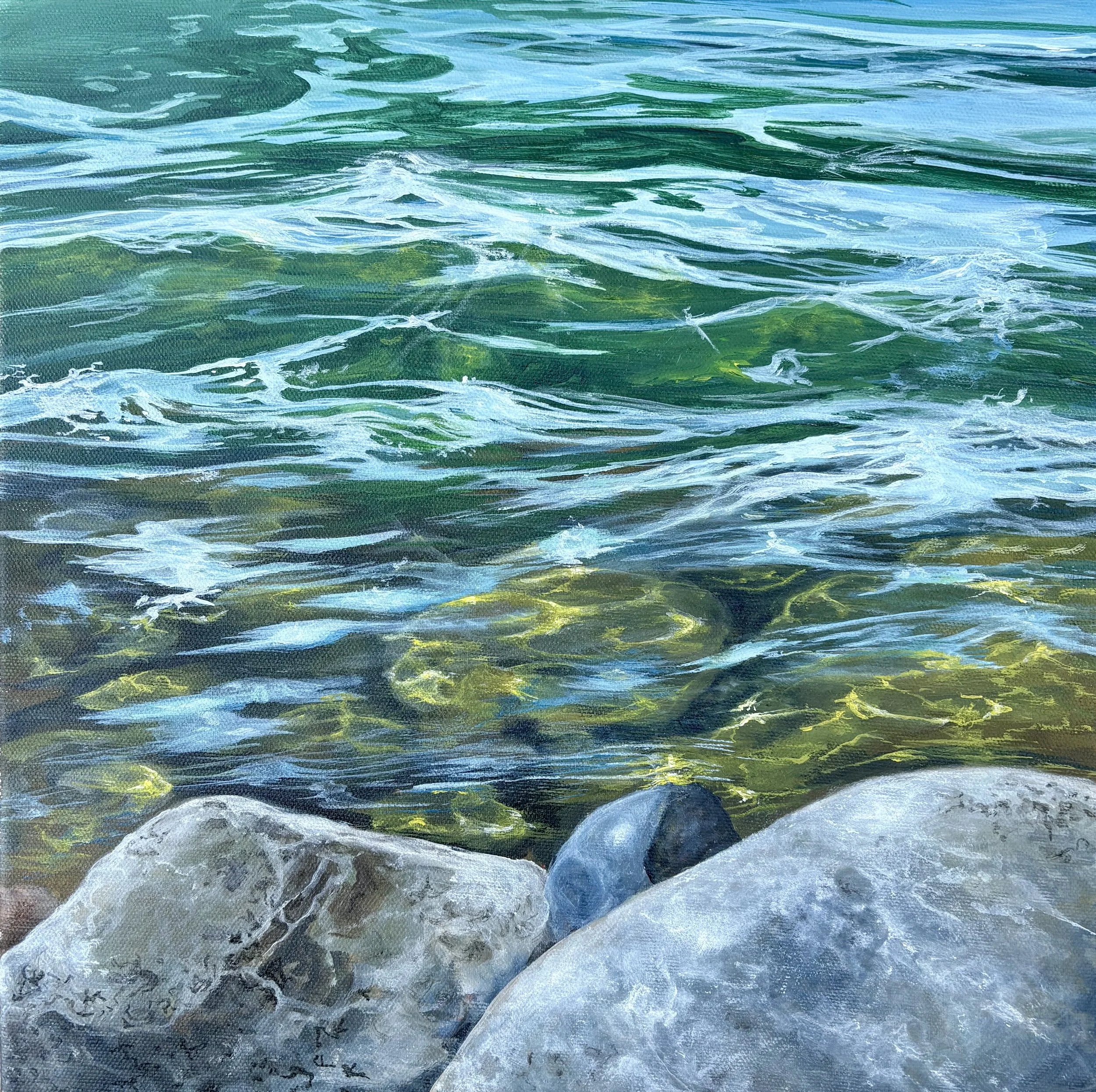 Christine Stewart - "Lakeside Calm" - 12x12"