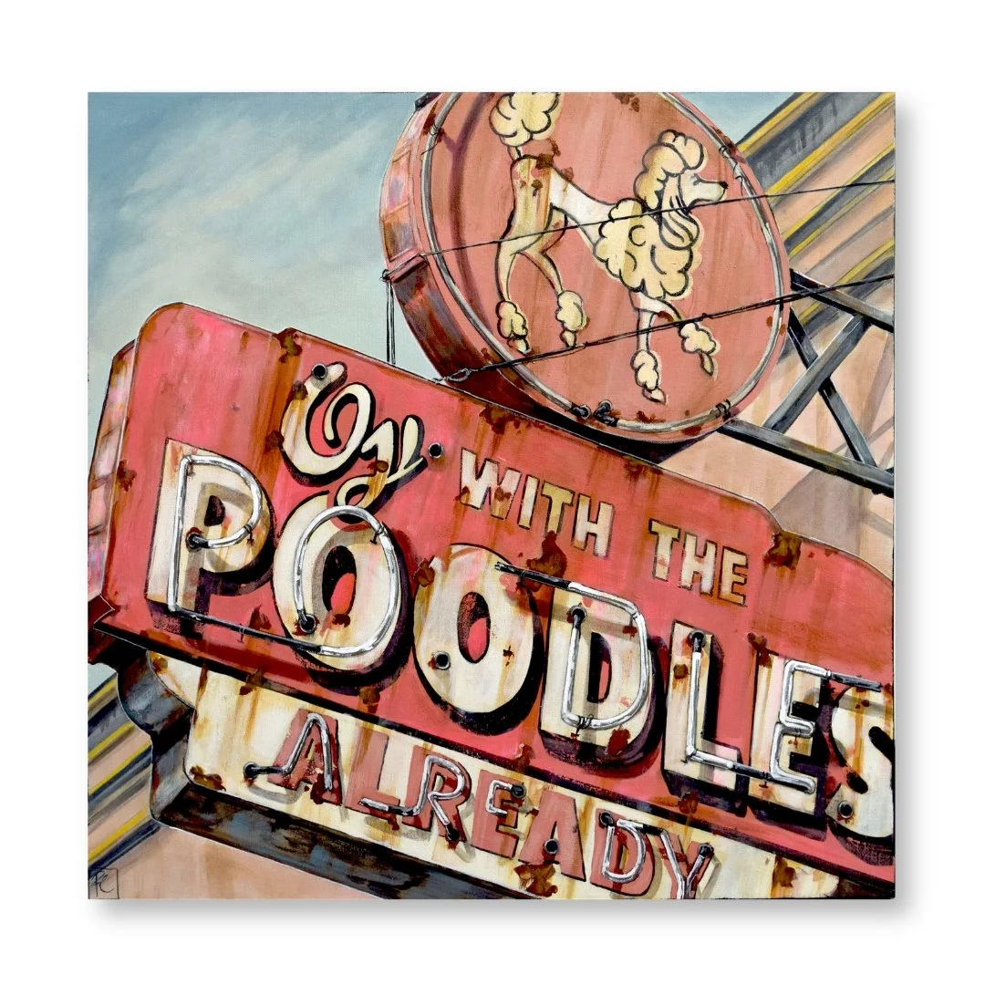 Rob Croxford - "Poodles" - 24x24"