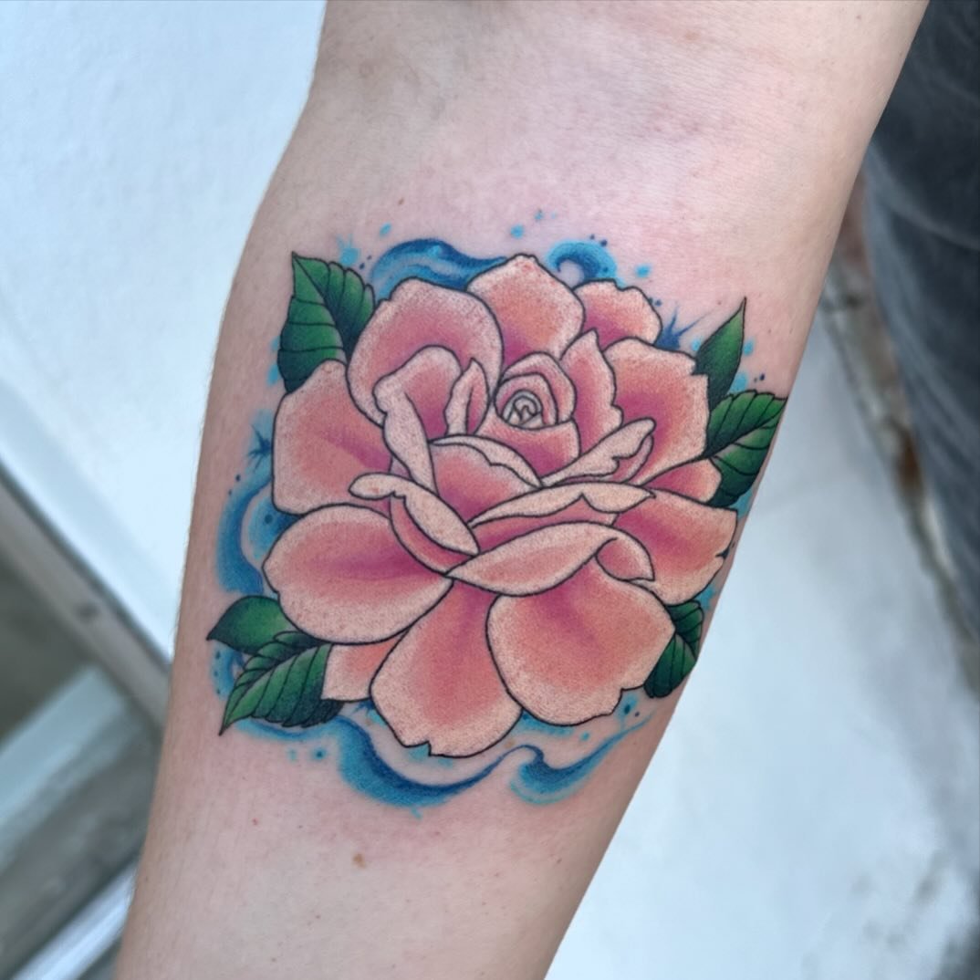 Freehand rose I got to do. One of my favorite subjects. Thanks for looking. I hope you all have a great week.