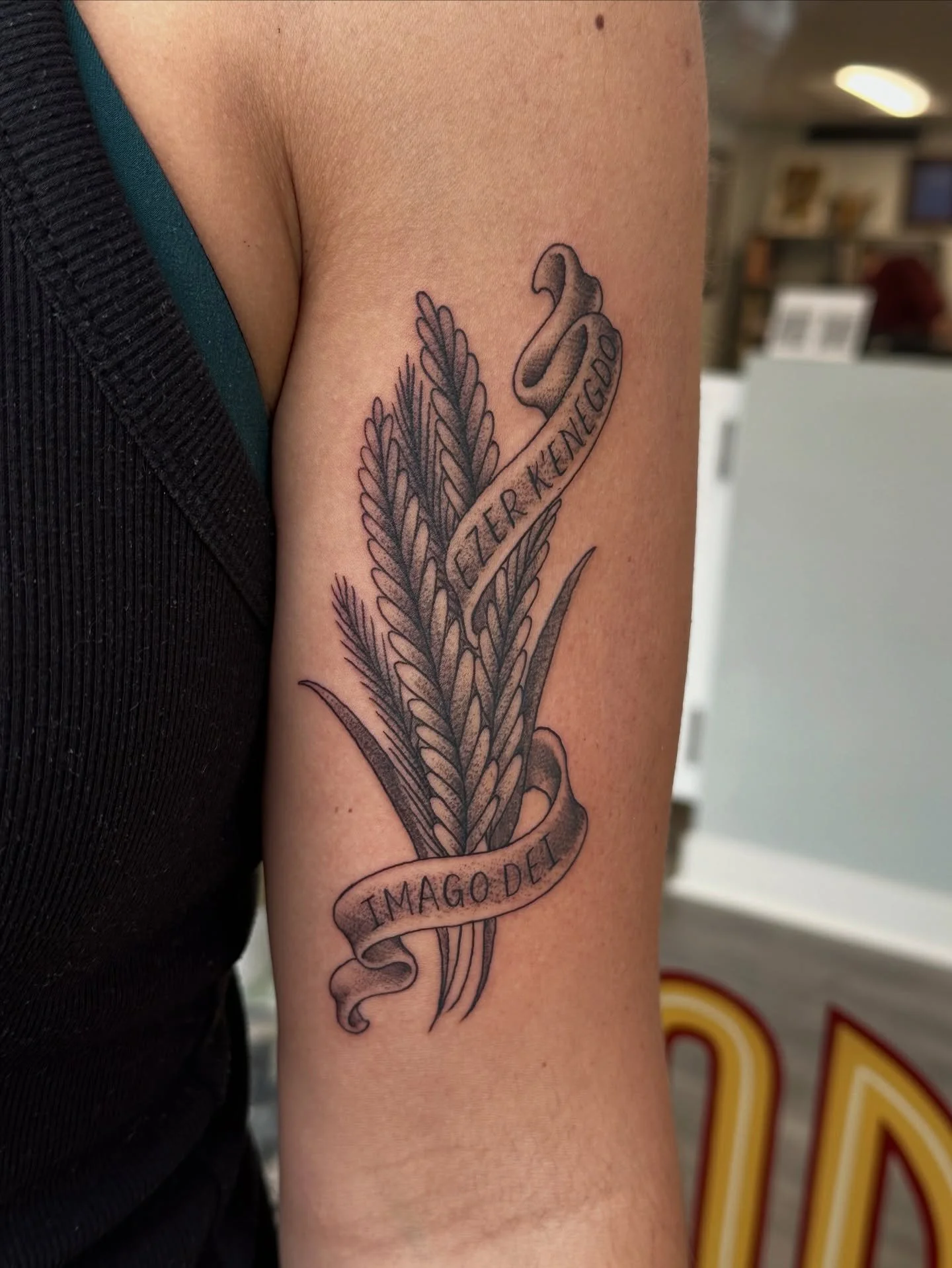 Sweet wheat tattoo I got to make today at @rareheartstattoo