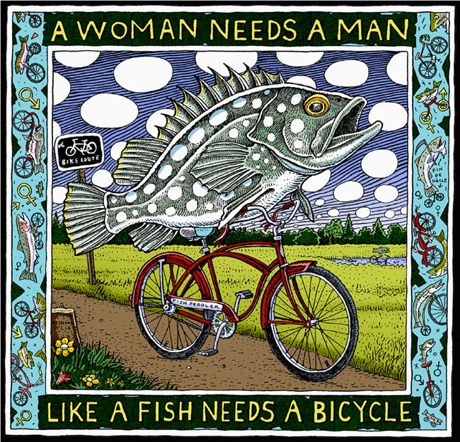 Drop the mic. In 1970 Irina Dunn scribbled this phrase on a bathroom door to challenge ideas about women’s dependence on men, but there’s another important message in this quote. Nobody in this world can get by with “a man” or, for that matter, “a” woman. We need the village to support and encourage us. We need communities to mourn and celebrate with us. We learn big things, do grand things, and become our best, most authentic selves in and through relationships. We need lots of them.