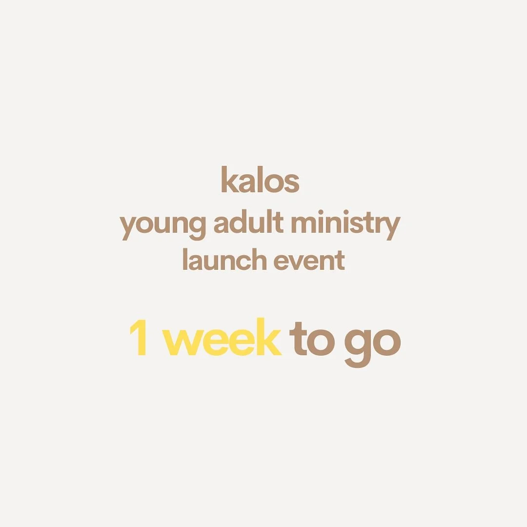 In just 1 week, we launch something new for young adults in our city.

This is more than an event! It&rsquo;s a space for authentic relationships and encountering God together.

Tag someone who should be there 👇

📅 Wednesday | Sept 17 | 7PM
📍 Kalo
